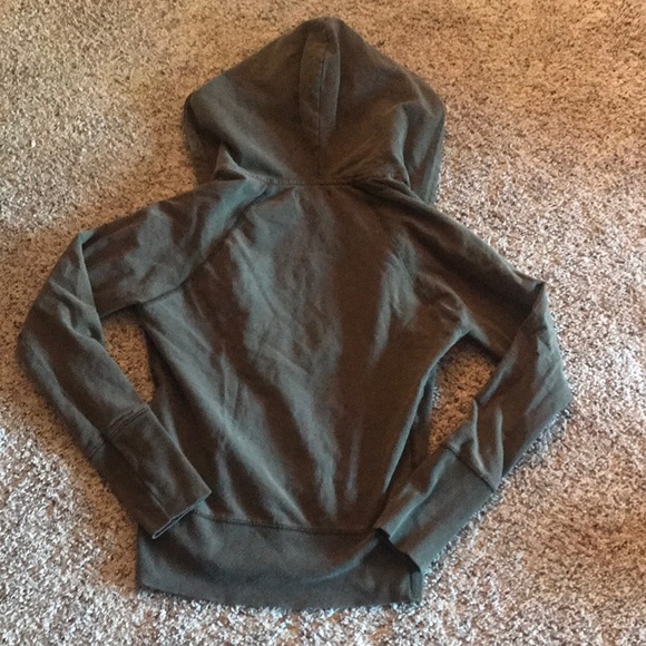 COPY - Hunter green fitted hoodie - Picture 2 of 2